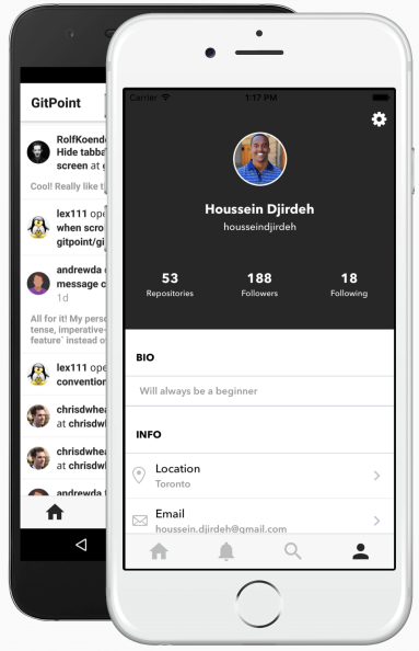GitPoint - GitHub app for the iPhone