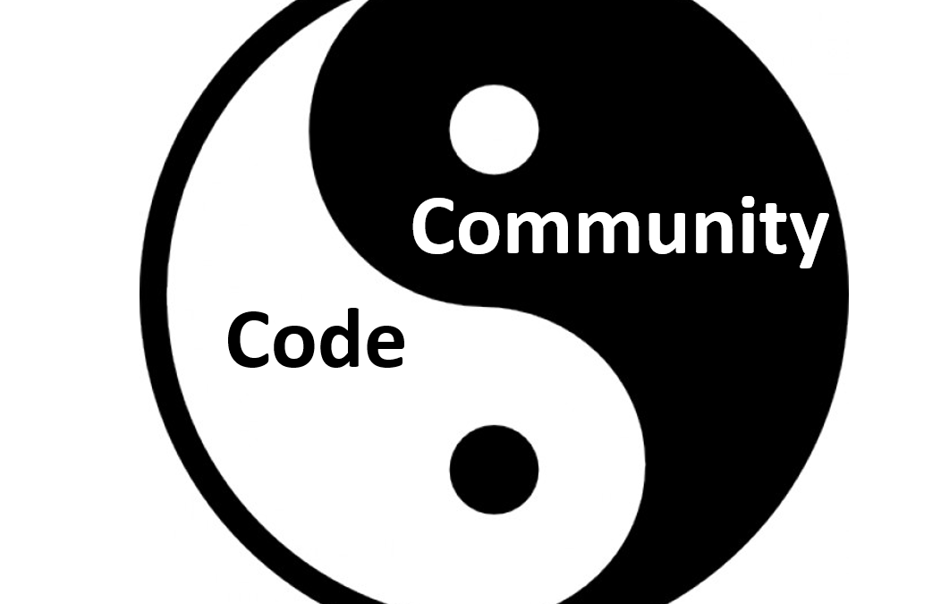 code vs community in open source